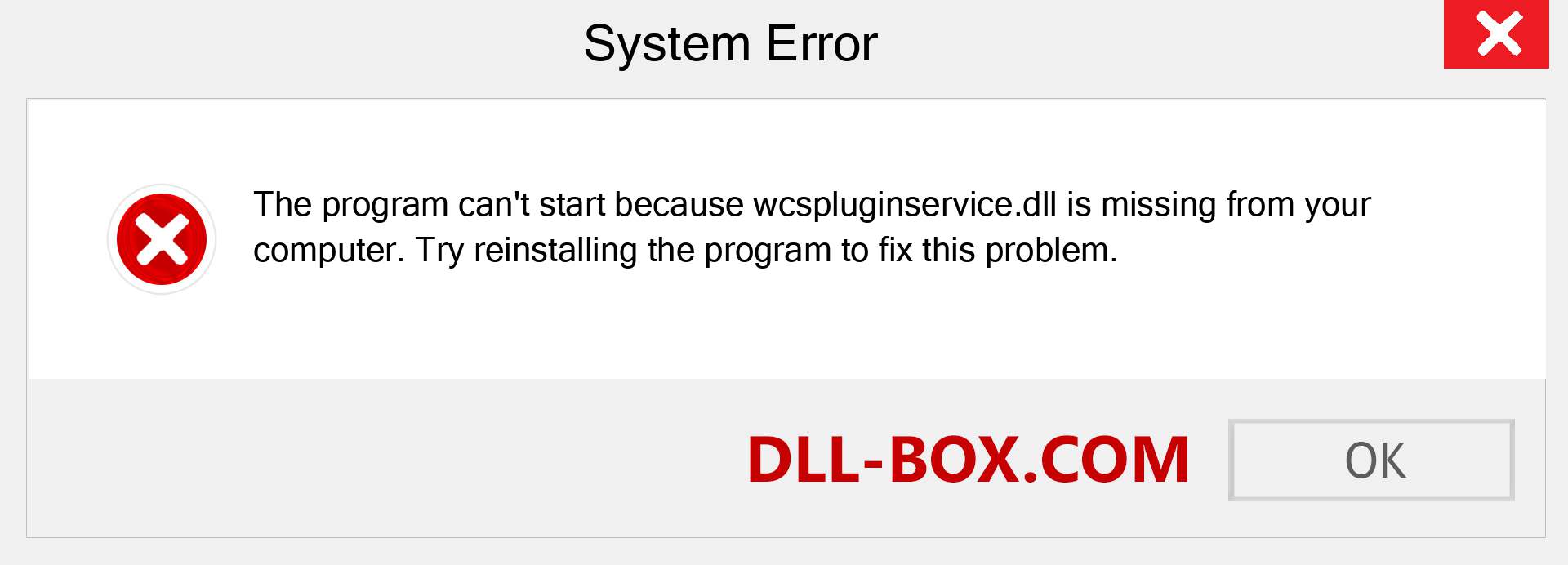  wcspluginservice.dll file is missing?. Download for Windows 7, 8, 10 - Fix  wcspluginservice dll Missing Error on Windows, photos, images